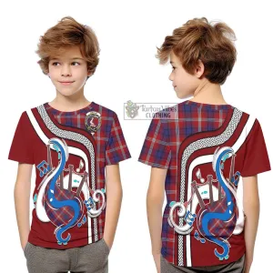 Ainslie Tartan Kid T-Shirt with Epic Bagpipe Style