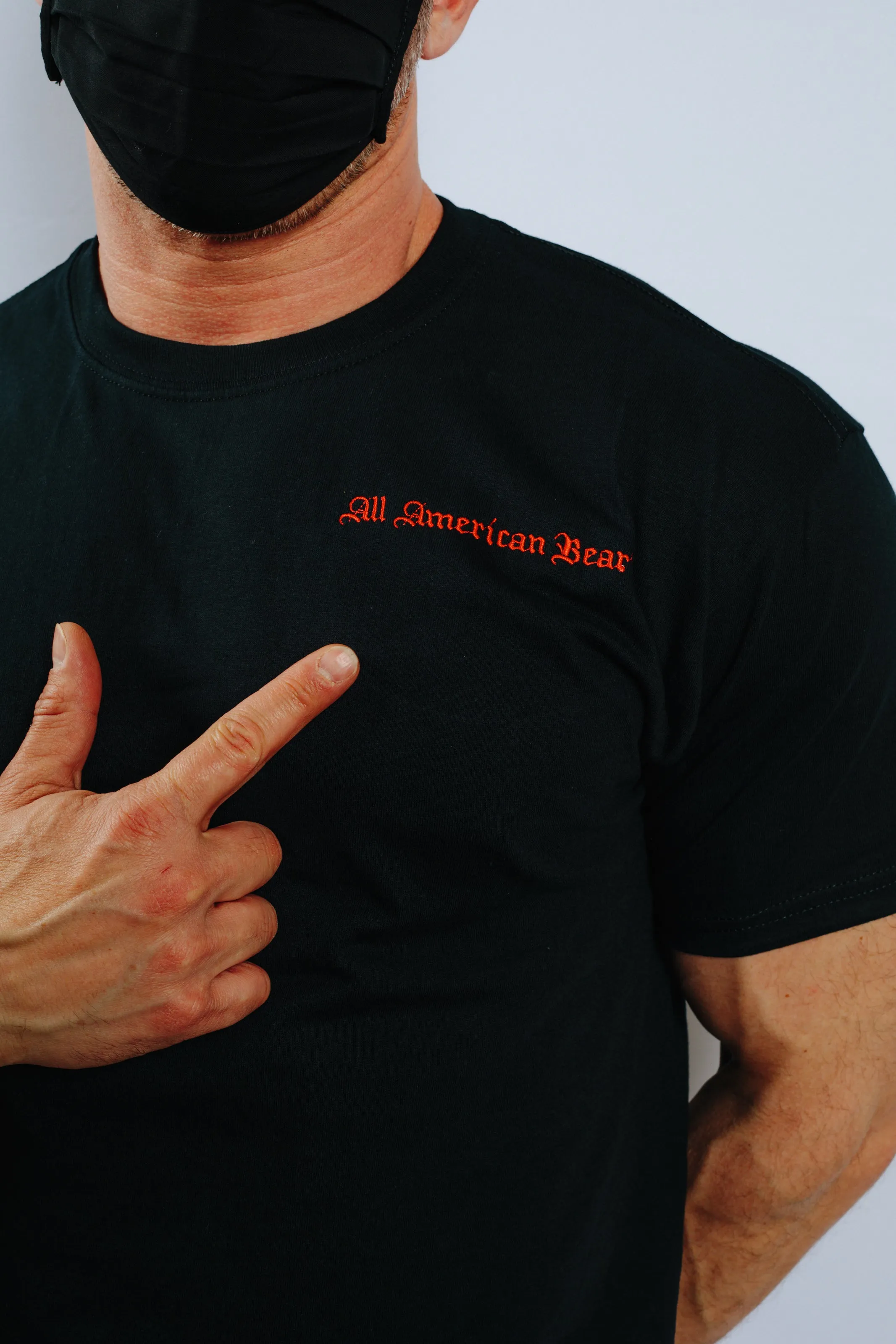 All American Bear T-Shirt (Available in Black or White)