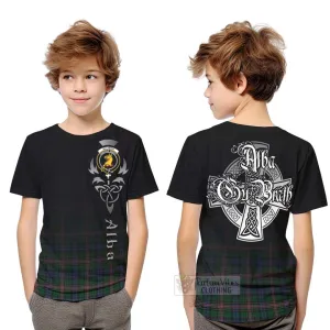 Allison Tartan Kid T-Shirt Featuring Alba Gu Brath Family Crest Celtic Inspired