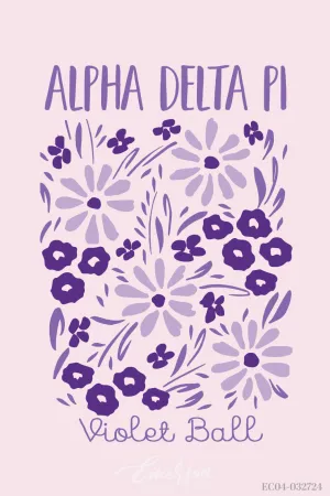 Alpha Delta Pi Loyola University of Chicago Violet Ball T-shirt