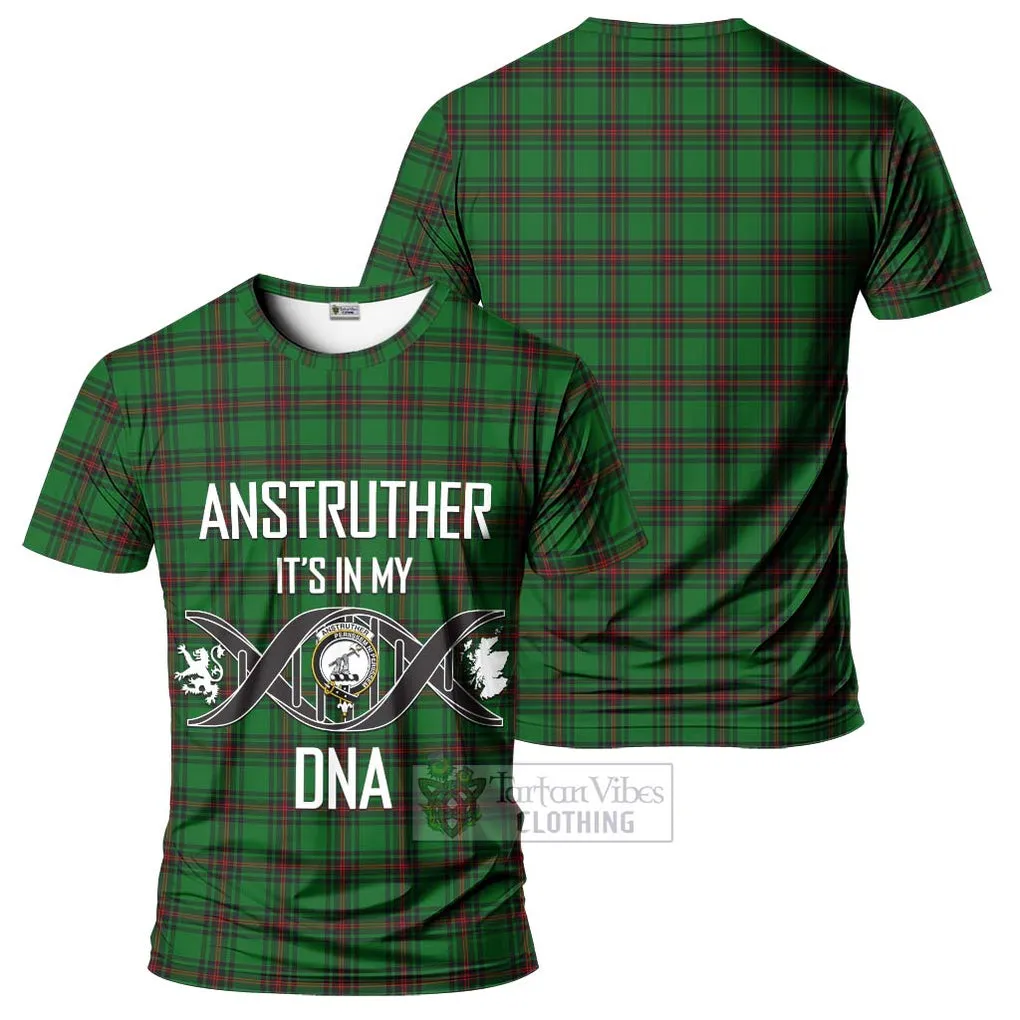 Anstruther Tartan T-Shirt with Family Crest DNA In Me Style