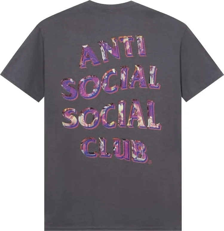 Anti Social Social Club Layer Lock Dark Tee 'Grey', gray