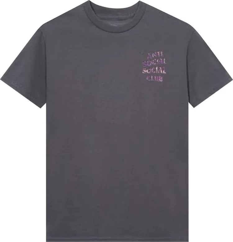 Anti Social Social Club Layer Lock Dark Tee 'Grey', gray