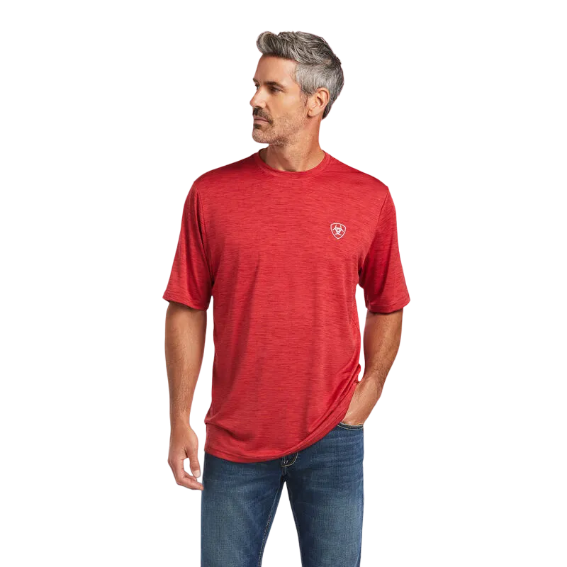 Ariat Men's Charger Vertical Flag Red T-Shirt