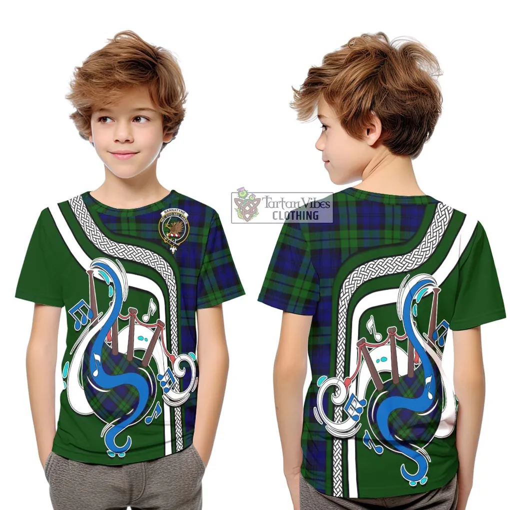 Bannatyne Tartan Kid T-Shirt with Epic Bagpipe Style