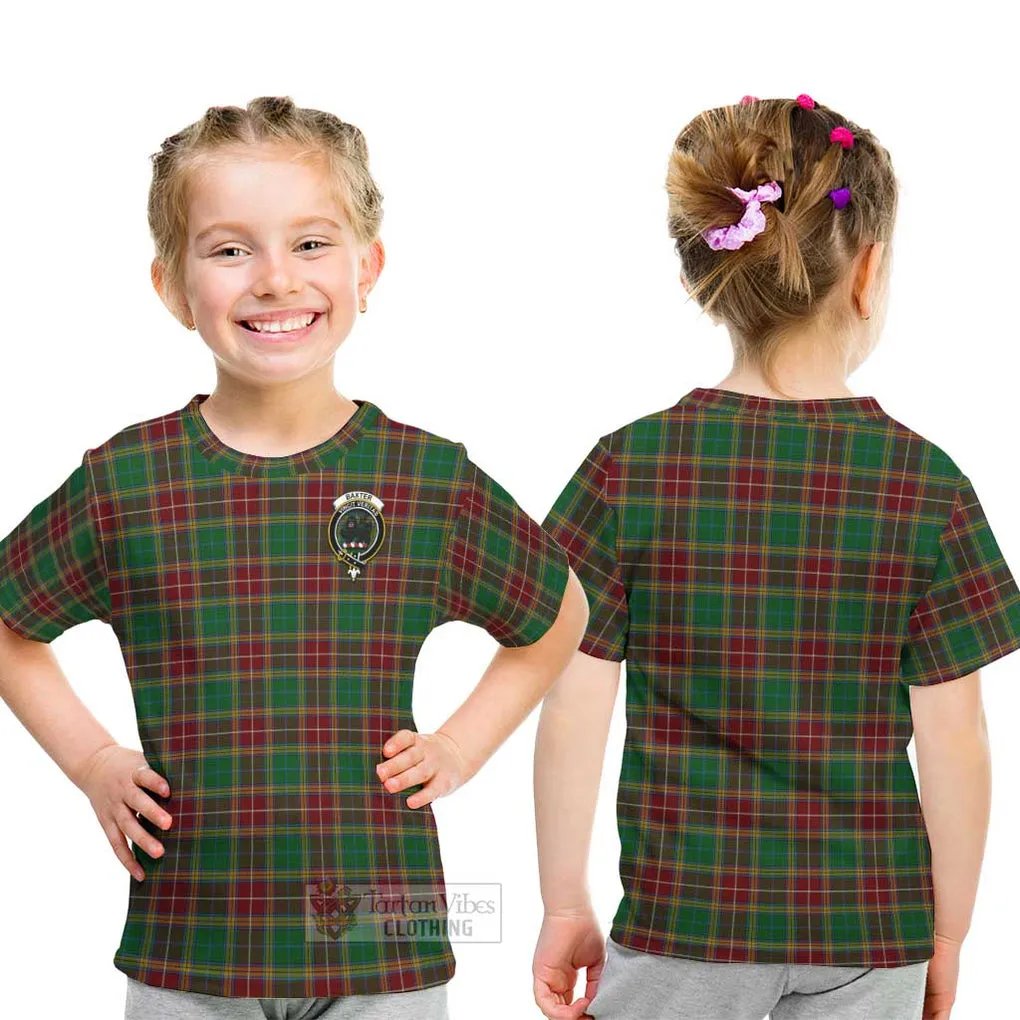 Baxter Tartan Kid T-Shirt with Family Crest