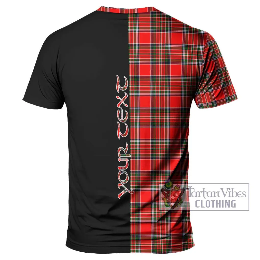 Binning Tartan T-Shirt with Family Crest and Half Of Me Style