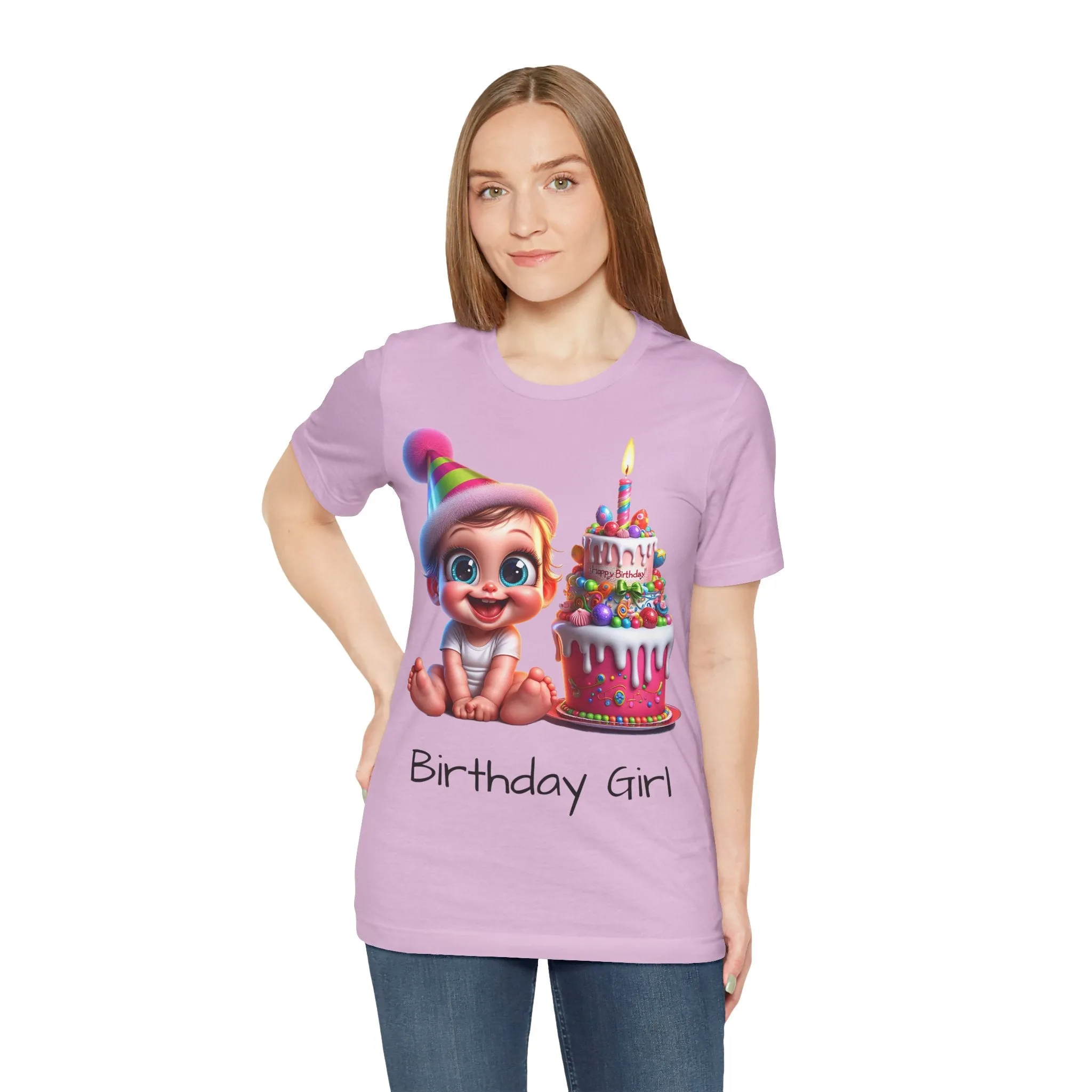 Birthday Girl T-shirt with text