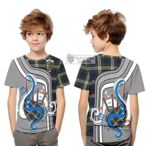 Blair Dress Tartan Kid T-Shirt with Epic Bagpipe Style