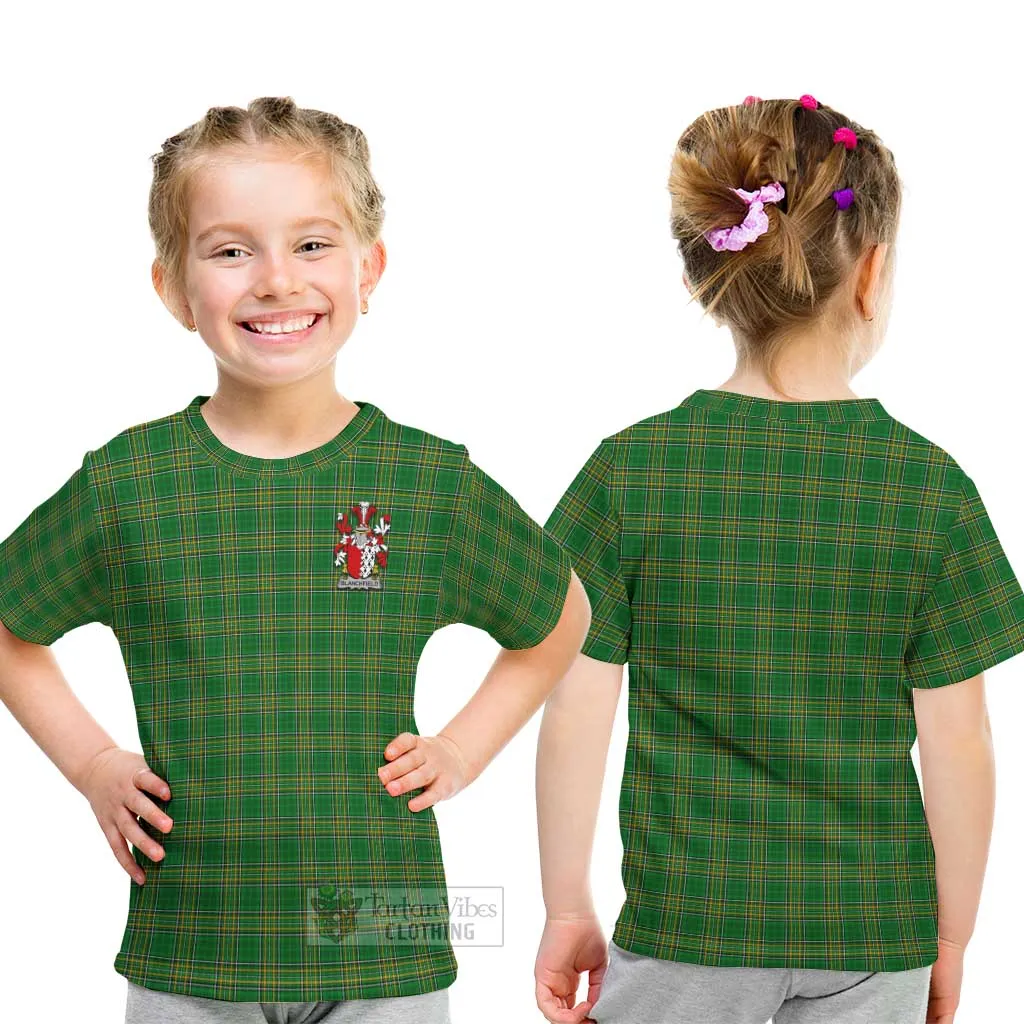 Blanchfield Irish Clan Kid T-Shirt with Coat of Arms