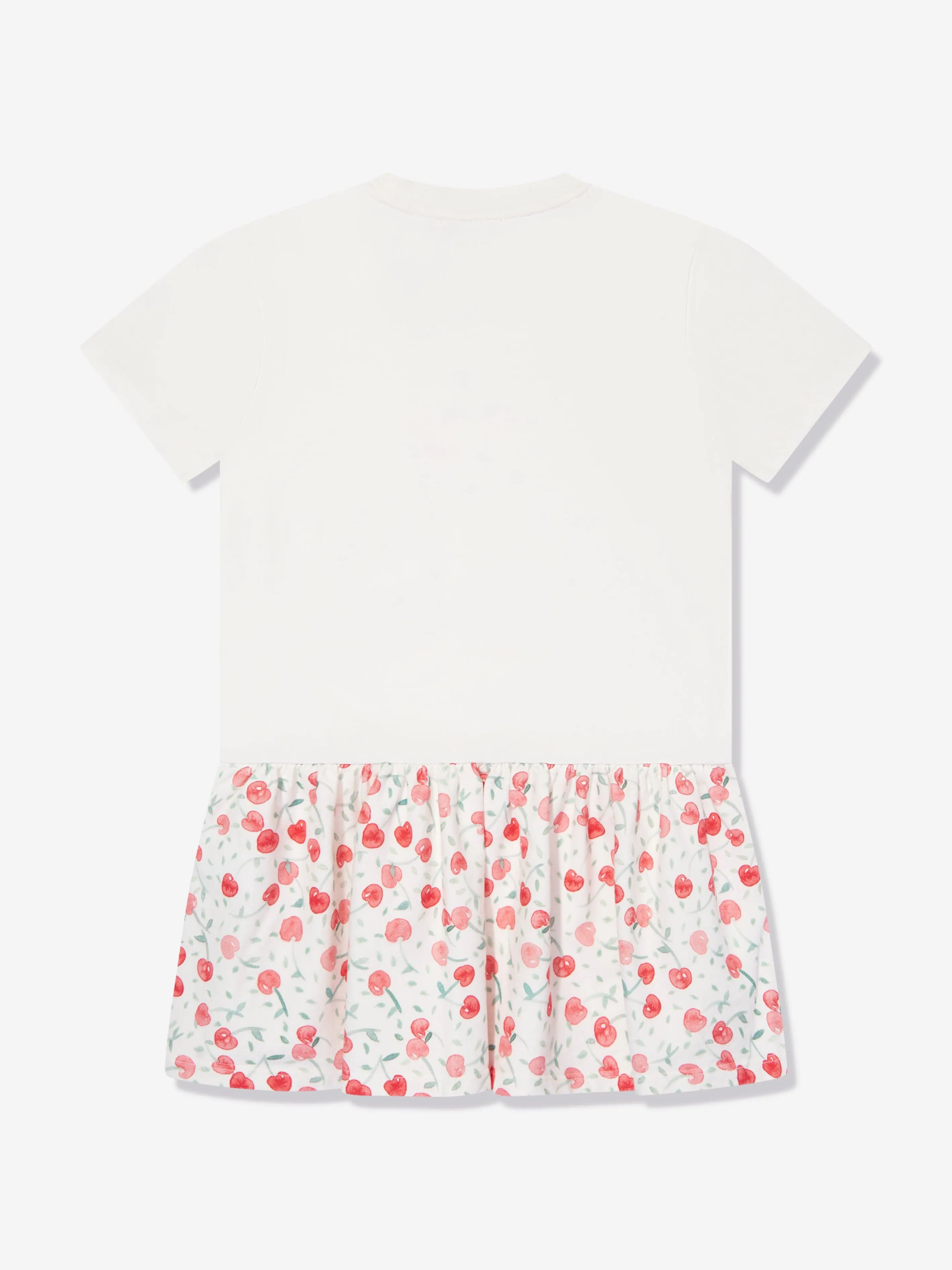 Bonpoint Girls Amaia T-Shirt Dress in White