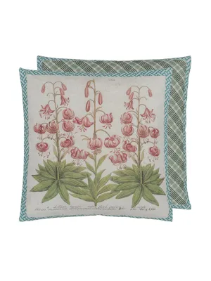 Botanical canvas cushion