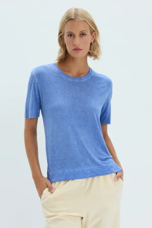 Boxy Tee in Dusty Blue