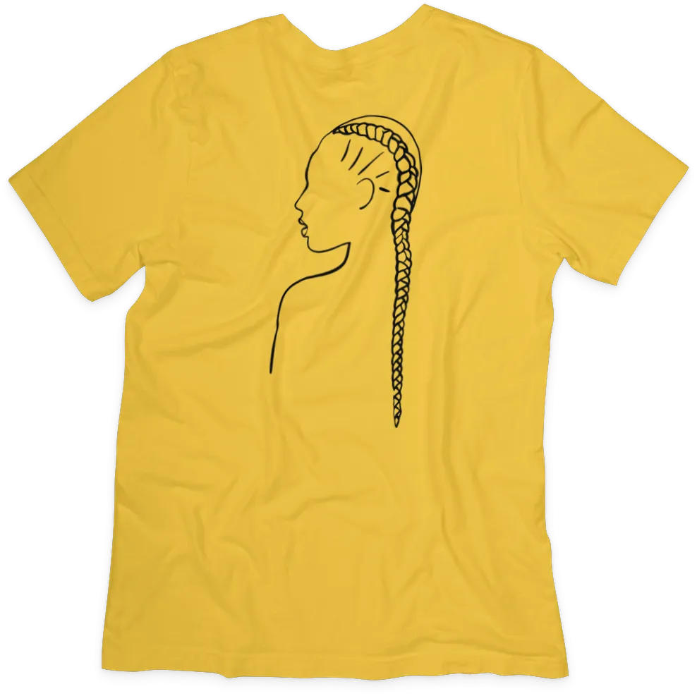 Braid T-shirt - Celebrating Natural Hair, Soft Cotton, Unisex Fit