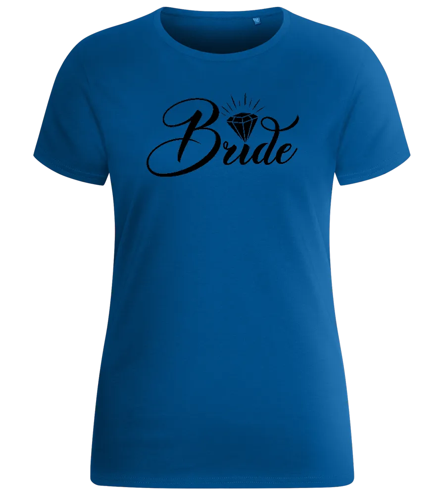 Bride with Diamond Design - Basic women's fitted t-shirt