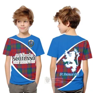 Byres (Byses) Family Crest Tartan Kid T-Shirt Celebrate Saint Andrew's Day in Style