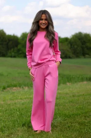 Comfy Cloud Flleece Pink Pant