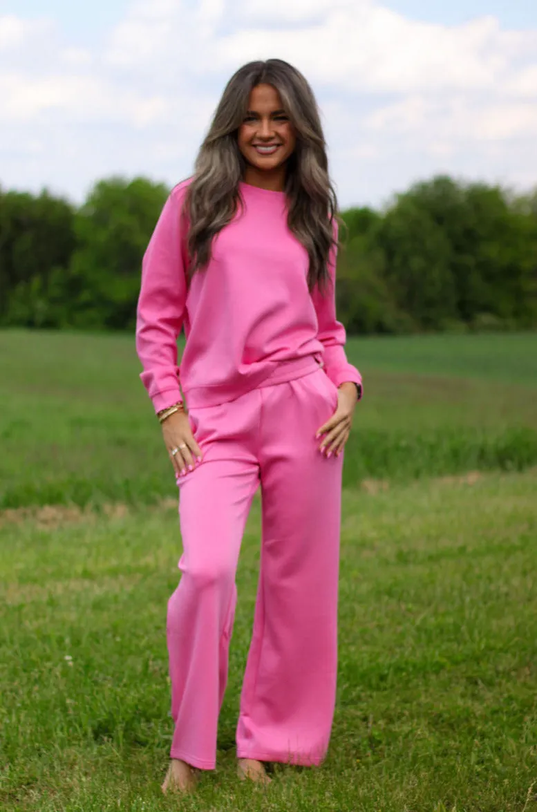 Comfy Cloud Flleece Pink Pant