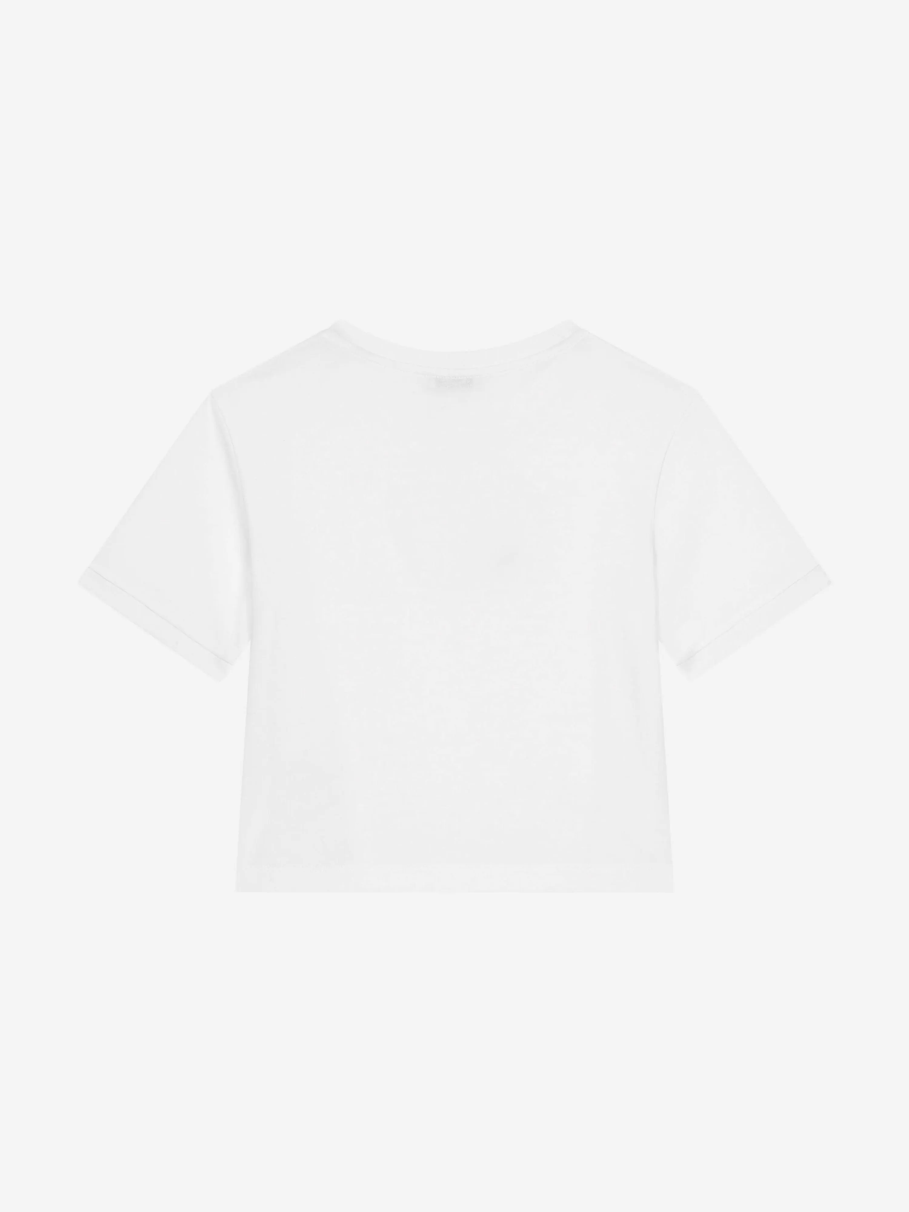 Dolce & Gabbana Girls Maiolica Logo T-Shirt in White