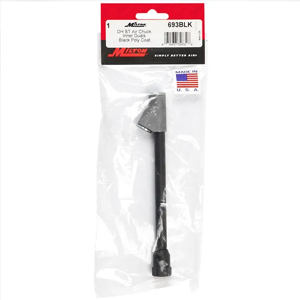 Dual Foot Straight Lock-On Chuck Matte Black Poly Finish, 1/4" FNPT