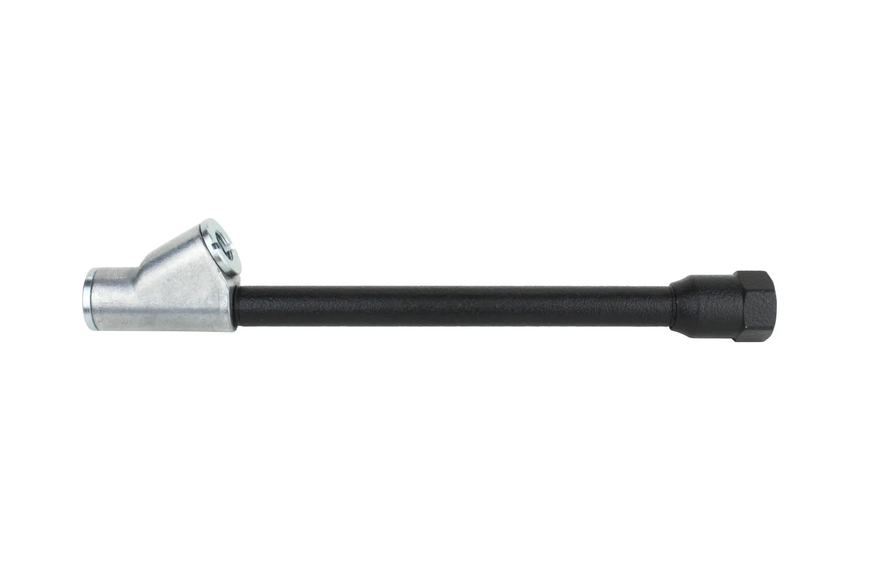 Dual Foot Straight Lock-On Chuck Matte Black Poly Finish, 1/4" FNPT