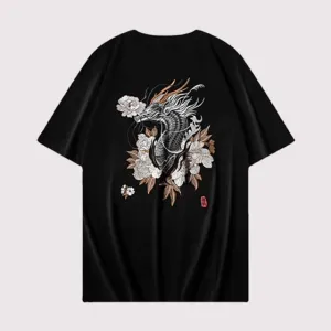 Embroidery Japanese T-Shirt