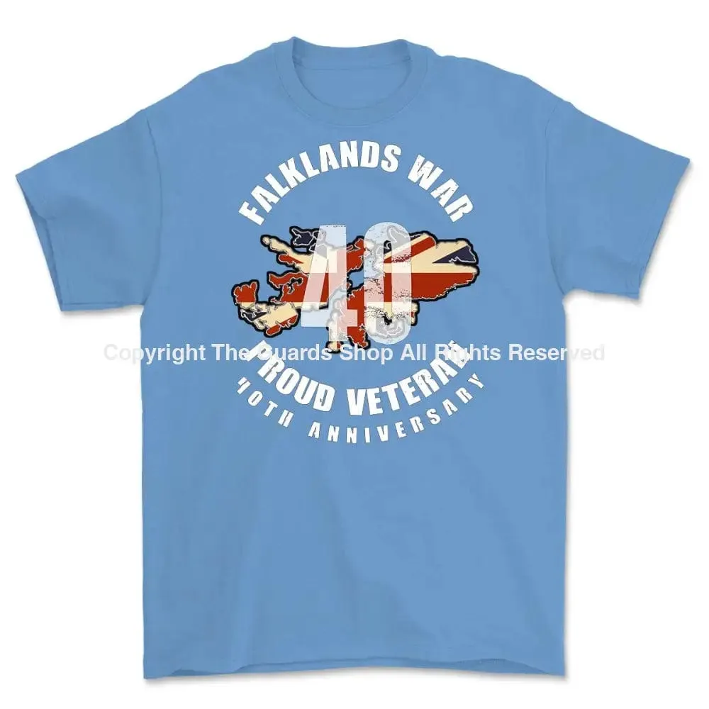 FALKLANDS 40 Full Frontal Printed T-Shirt