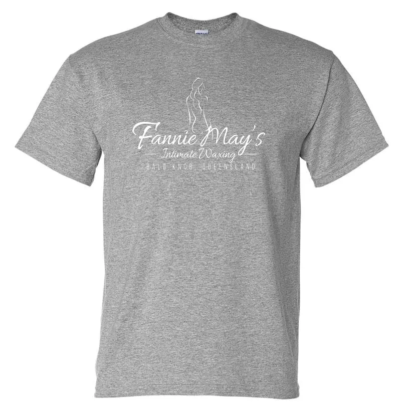 Fannie May's Intimate Waxing Fake Business (Bald Knob QLD) Logo T-Shirt (Colour Choices)