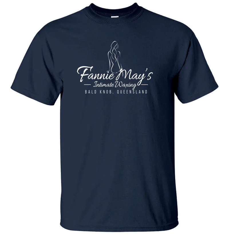 Fannie May's Intimate Waxing Fake Business (Bald Knob QLD) Logo T-Shirt (Colour Choices)