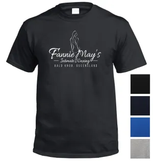 Fannie May's Intimate Waxing Fake Business (Bald Knob QLD) Logo T-Shirt (Colour Choices)