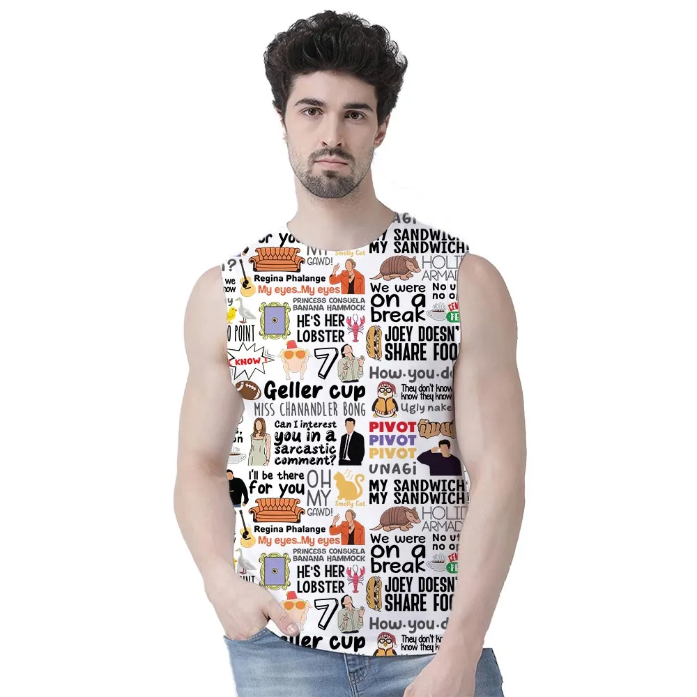 Friends AOP Sleeveless T shirt