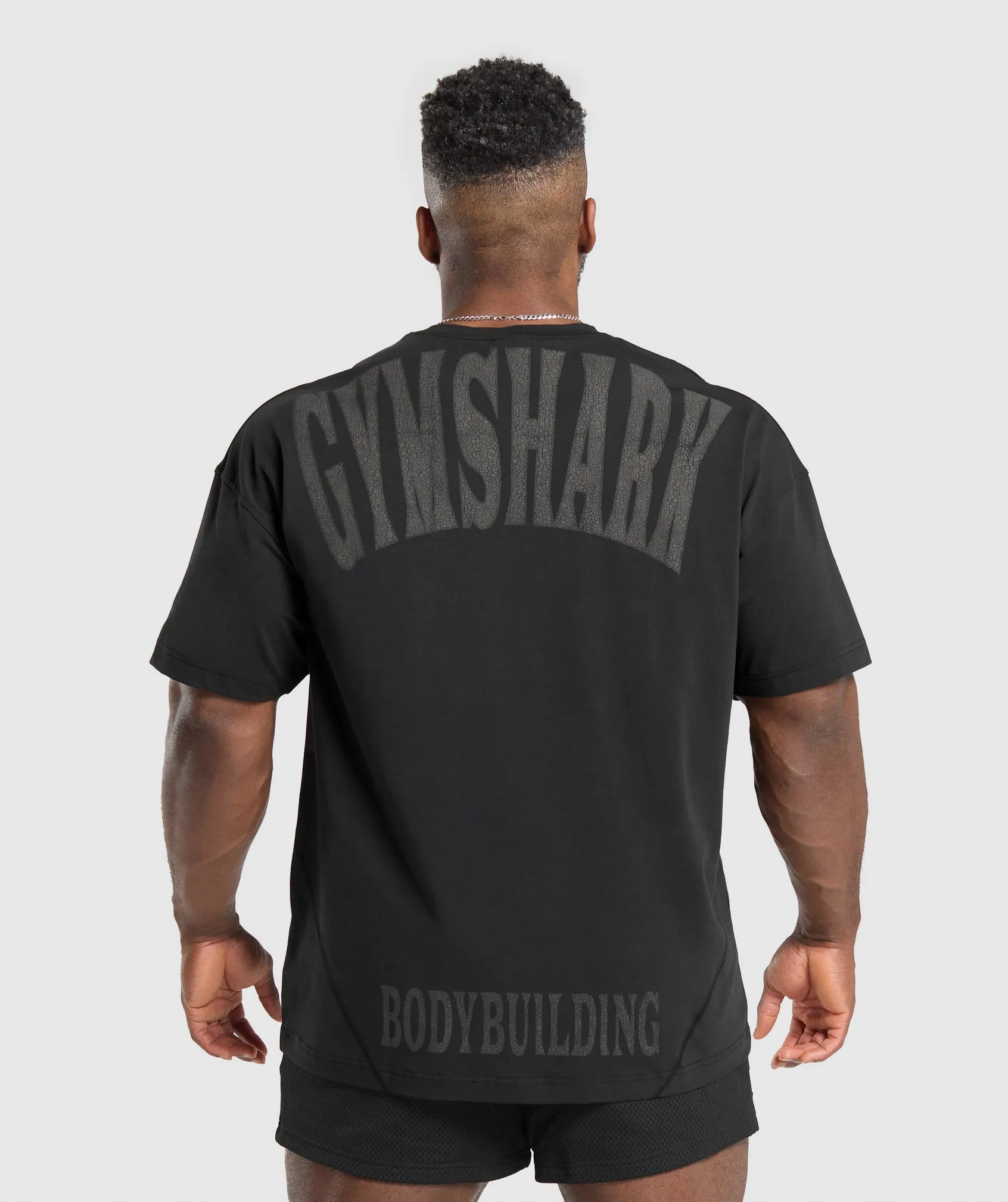 Gymshark Bodybuilding Graphic Short Sleeve T-Shirt - Black/Asphalt Grey