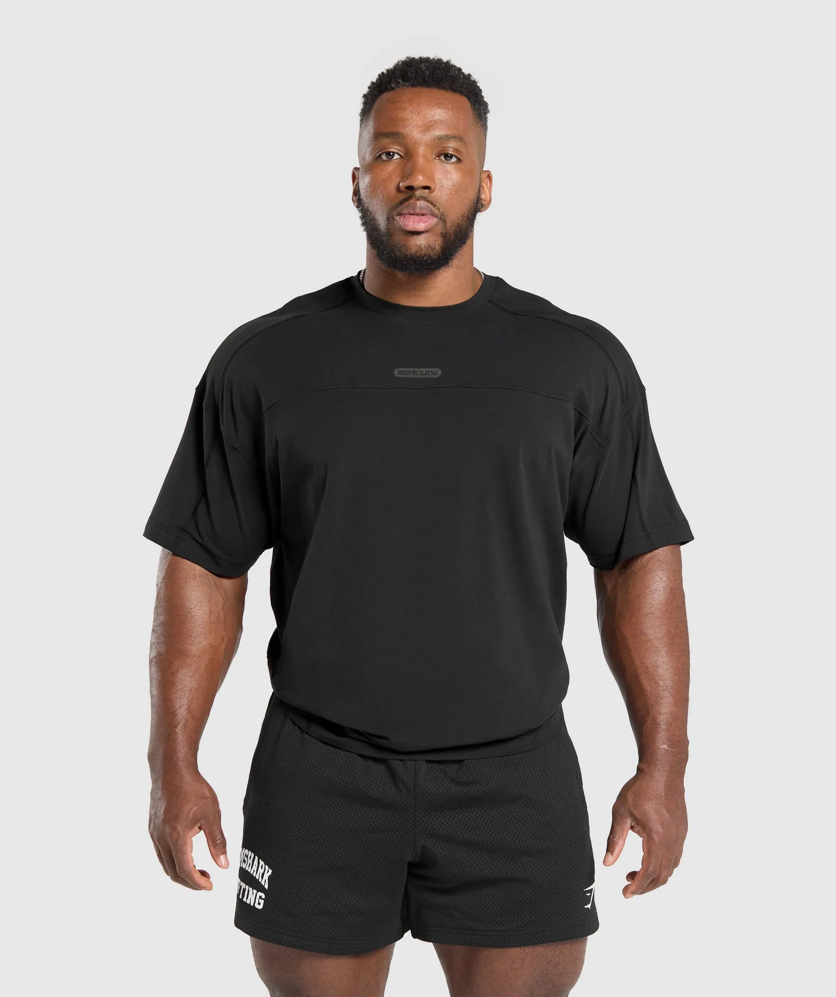 Gymshark Bodybuilding Graphic Short Sleeve T-Shirt - Black/Asphalt Grey