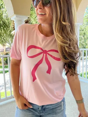 Hot Pink Bow T-Shirt