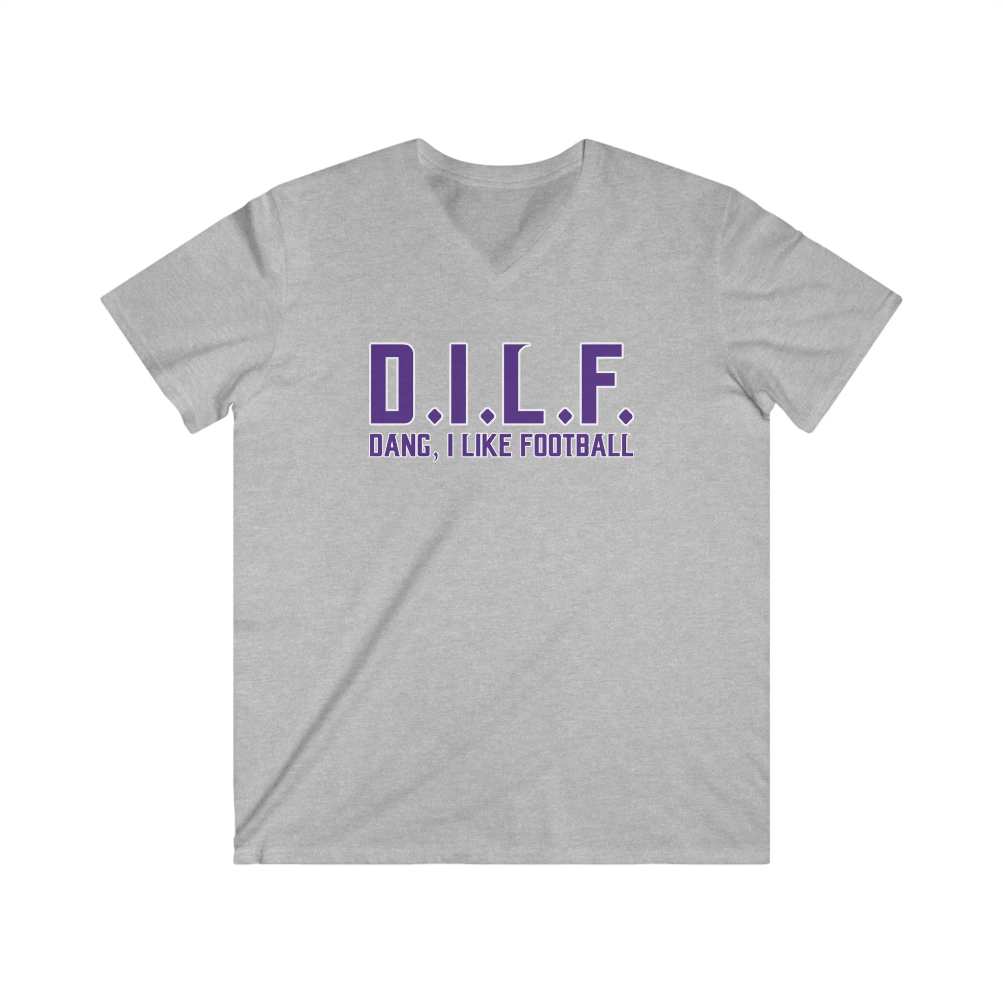 Men's Fitted V-Neck Short Sleeve - D.I.L.F.