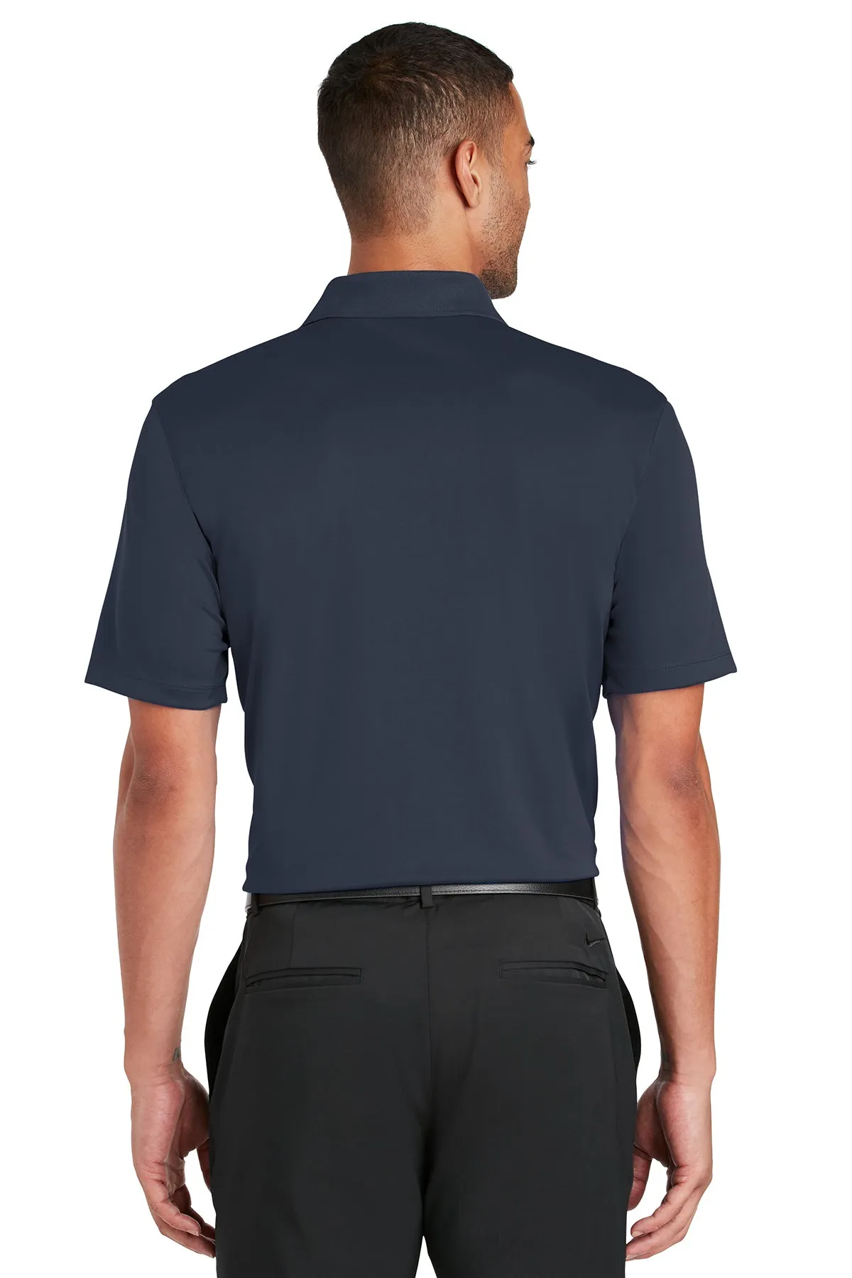 Nike Dri-FIT Players Custom Polos with Flat Knit Collar, Navy