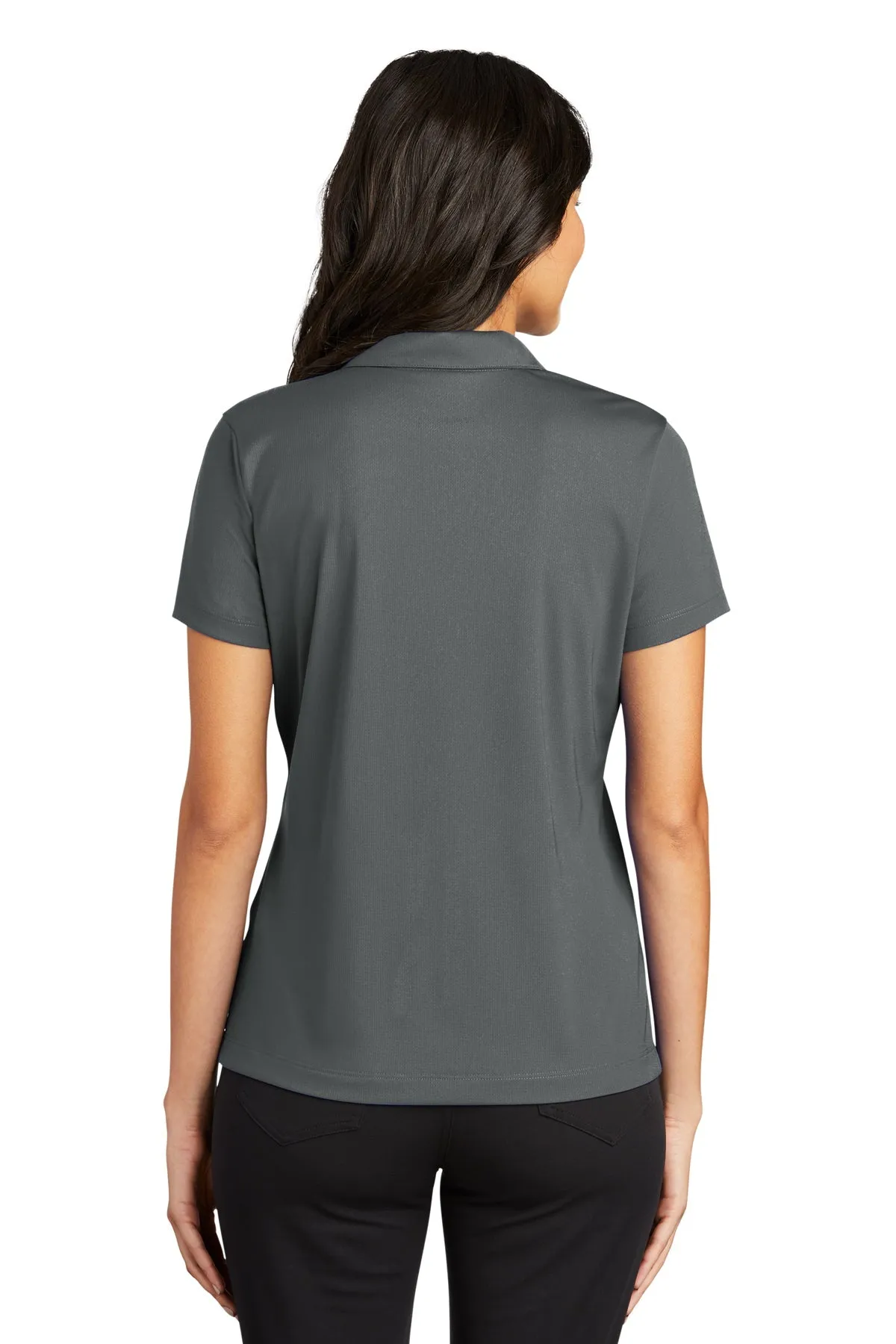 Nike Ladies Dri-FIT Vertical Mesh Customized Polos, Anthracite