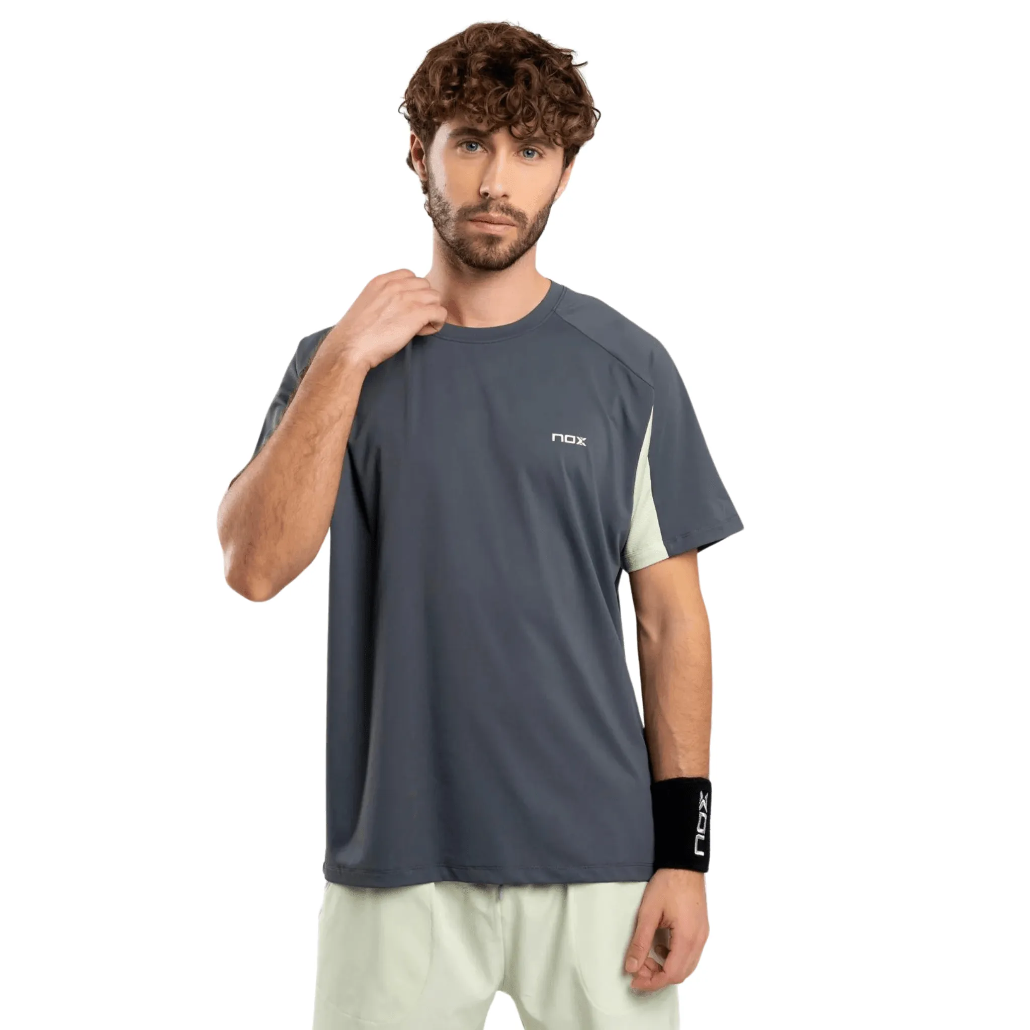 NOX Pro Charcoal Gray Men's Padel T-Shirt