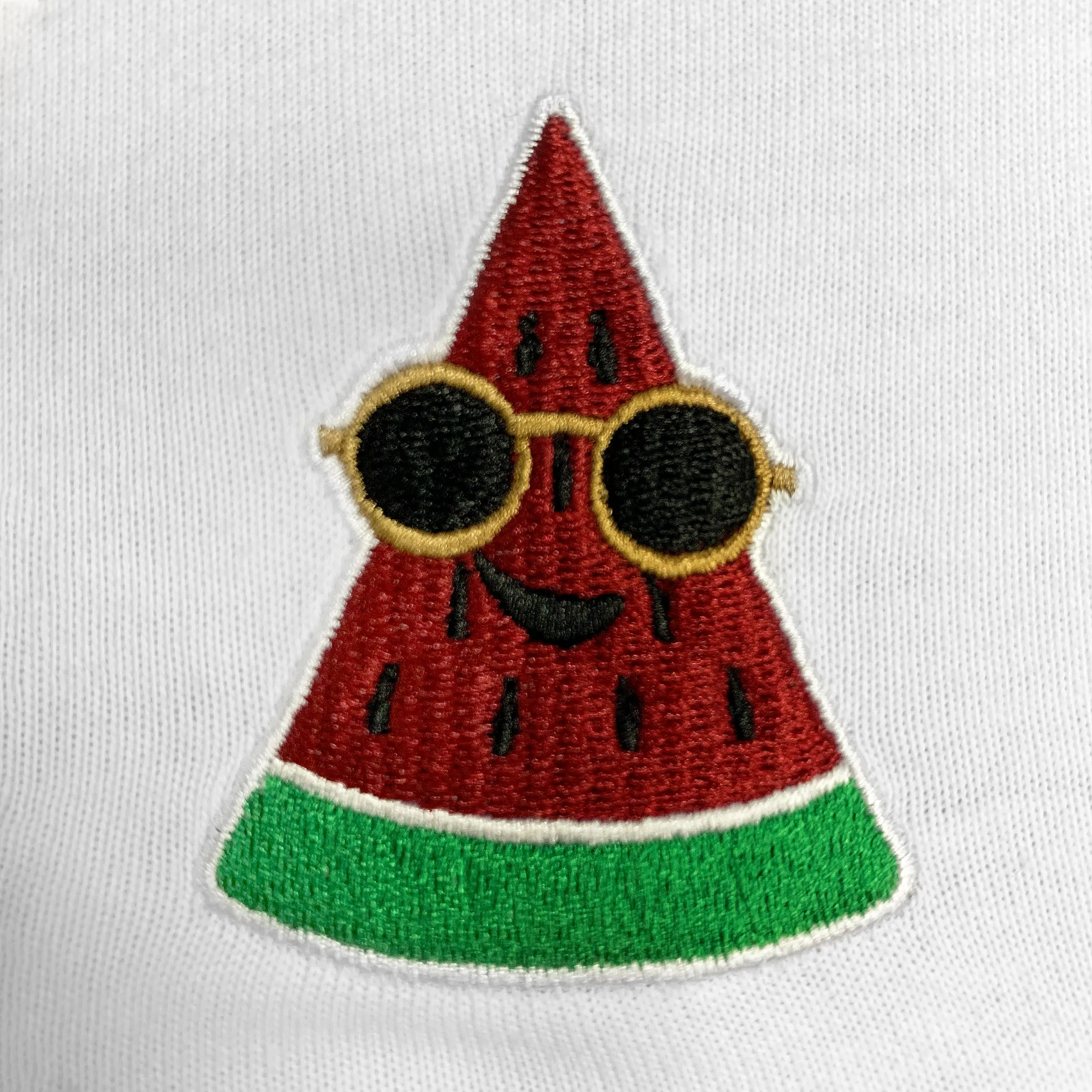 Pologize™ Watermelon Embroidered V-Neck T-Shirt