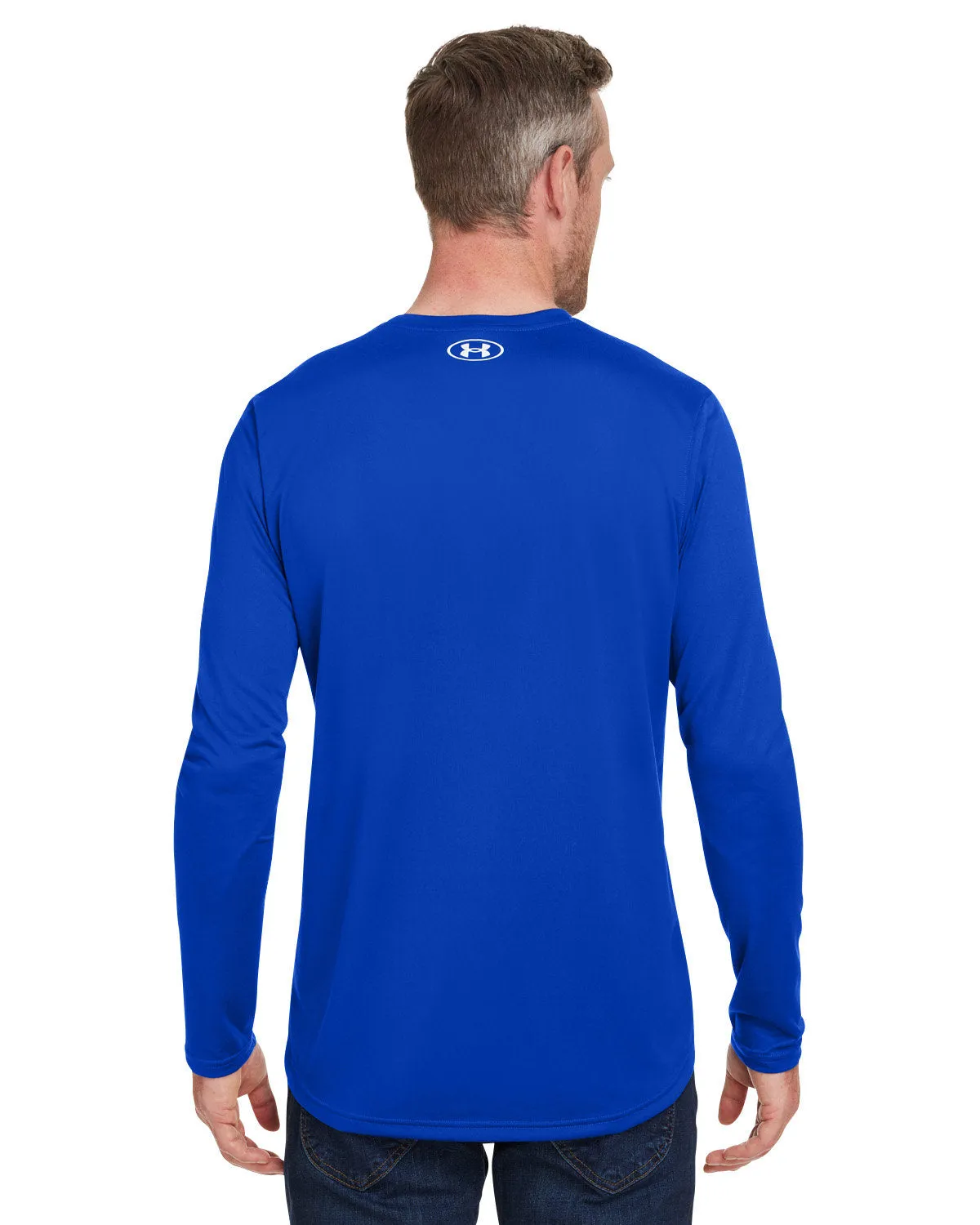 Under Armour Men's Tech Long-Sleeve Custom T-Shirts, Royal