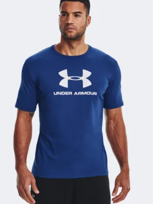 Under Armour Sportstyle Logo Men Training T-Shirt Blue/White