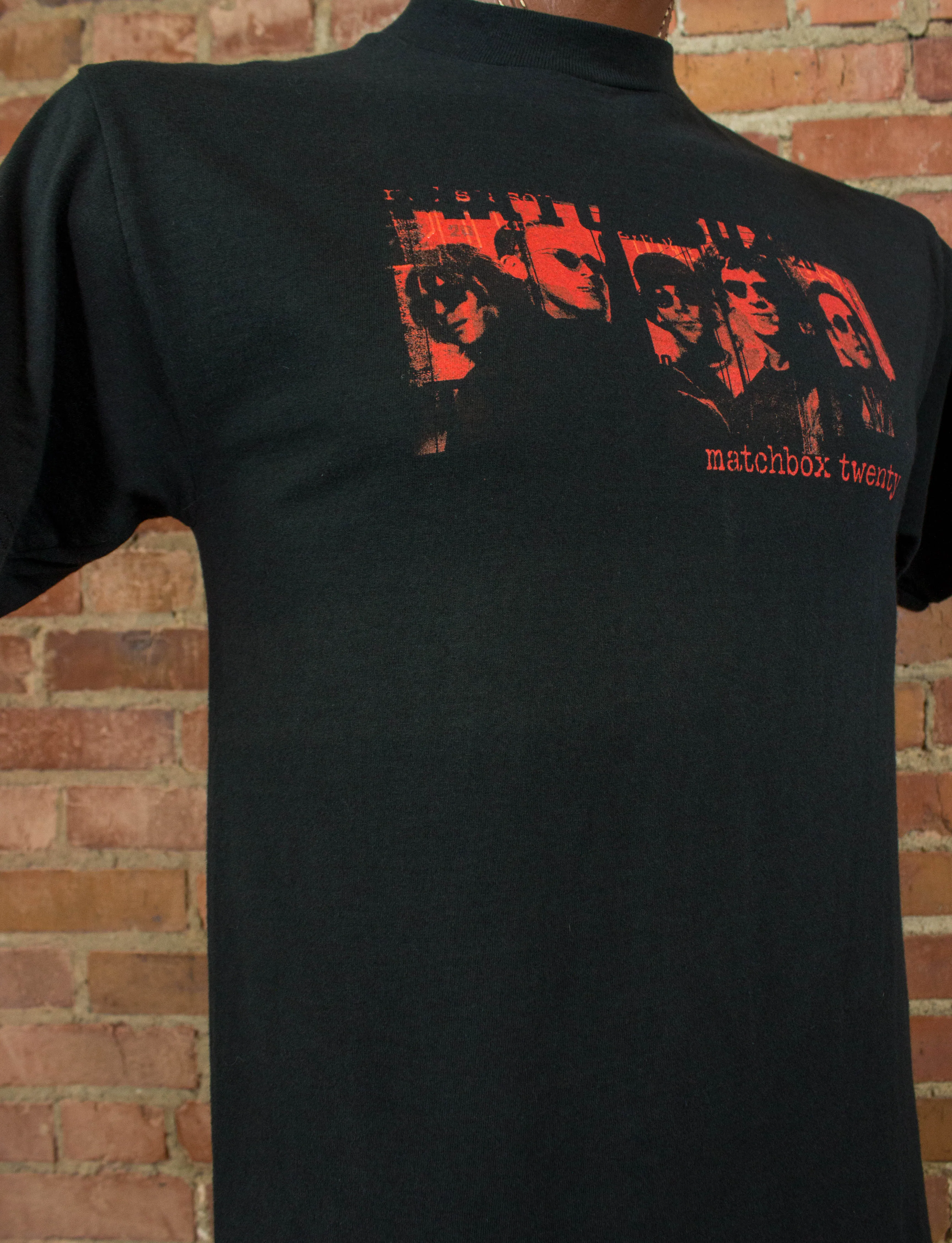 Vintage Matchbox Twenty Concert T Shirt 2001 Mad Season Tour Black and Red Medium