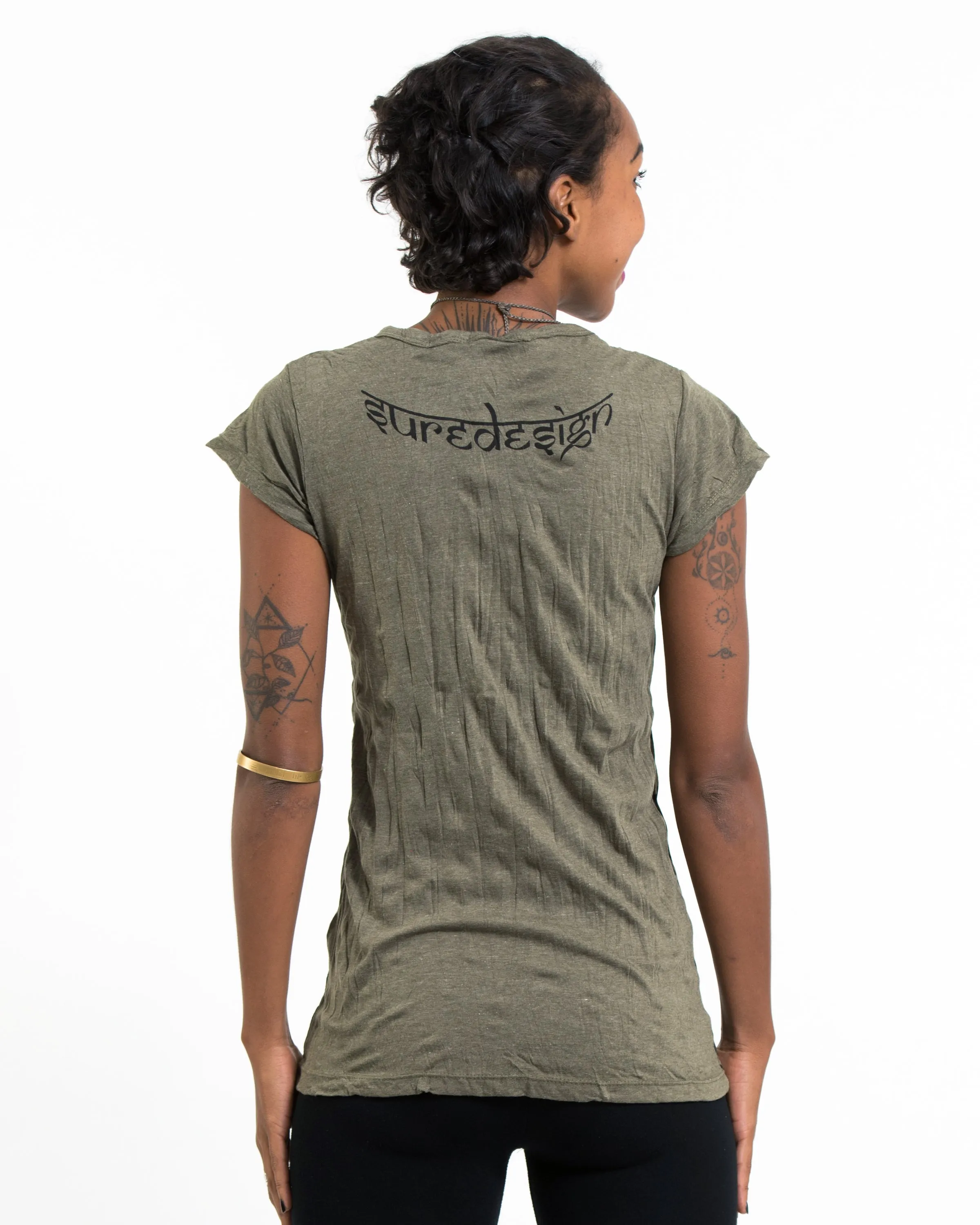 Womens Shanti Ganesh T-Shirt in Green