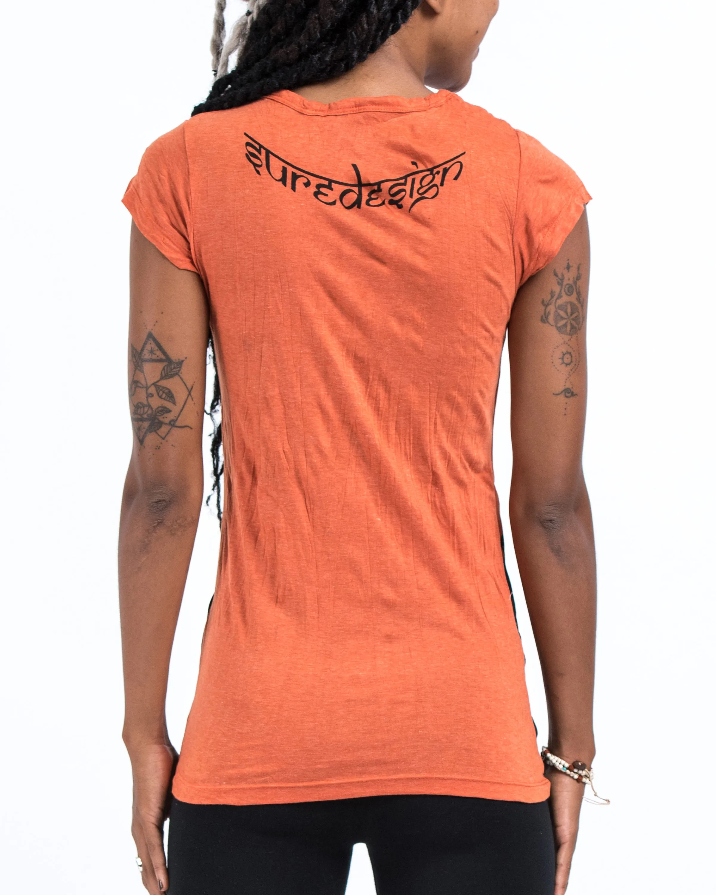 Womens Tree of Life T-Shirt in Orange